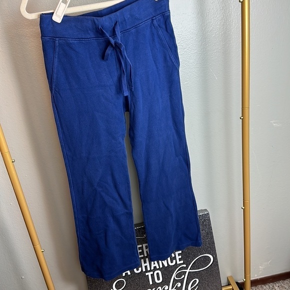 Monrow Light Navy Wide Leg Lounge Sweats NWT - Picture 3 of 6